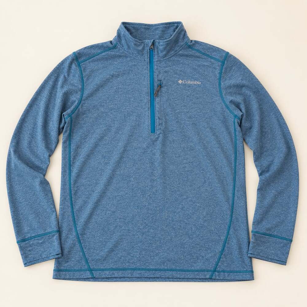 Columbia Titanium Park View Half Zip Pullover XL Blue Heather(c)